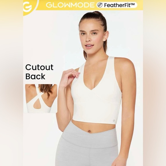 GLOWMODE FeatherFit™ Cross Back Cutout Tank - Picture 1 of 10